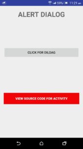 Android Alert Dialog snippet source code download