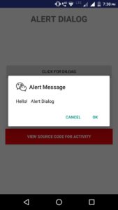Android Alertdialog Example