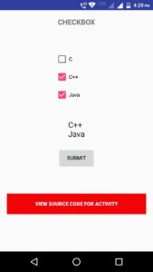 Android Checkbox source code download