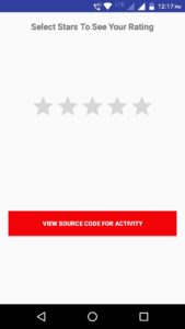 Android Rating Bar snippet java code download
