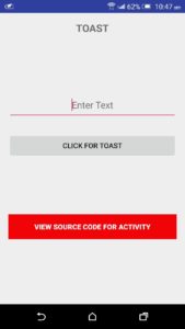 Android Toast snippet source code download