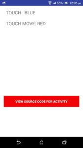 Android touch activity java snippet code download