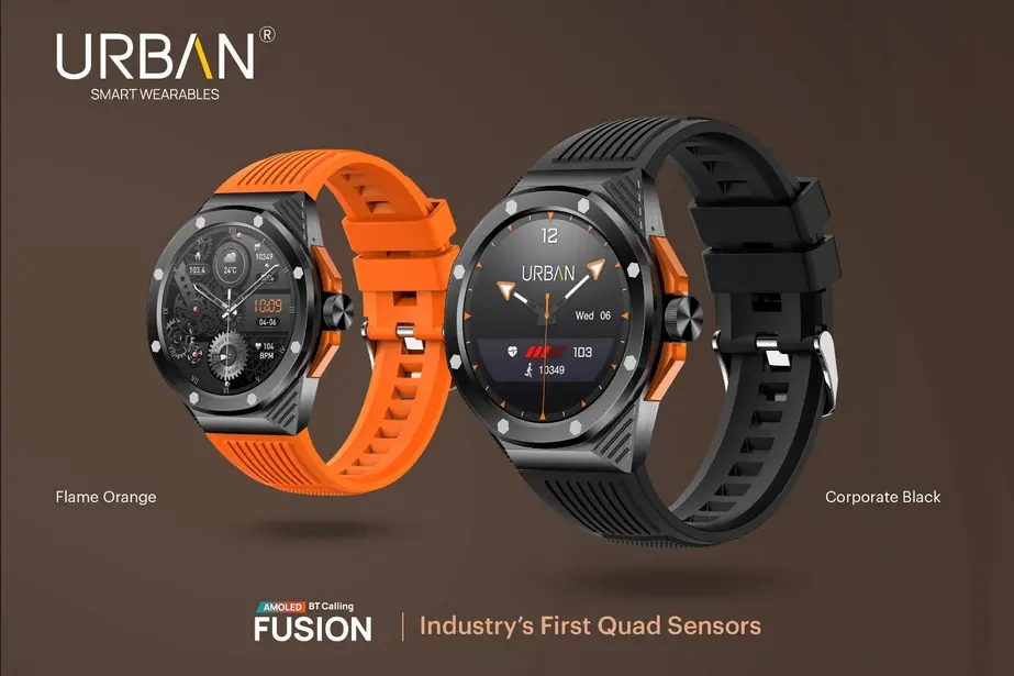 URBAN Launches 'Fusion' Smartwatch with Ultra HD Super AMOLED Display and Quad Sensors