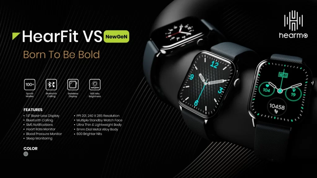 Hearmo GeN HearFit VS Smartwatch features